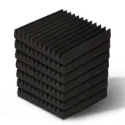 NNEDSZ 60pcs Studio Acoustic Foam Sound Absorption Proofing Panels 30x30cm Black