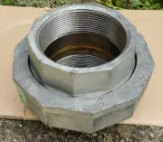 Anvil 4" NPS Class 250 Threaded Pipe Union Coupler Galvanized Malleable Iron