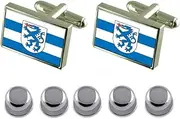 [Select Gifts] Shirt Dress Studs Ingolstadt City Germany Flag Cufflinks
