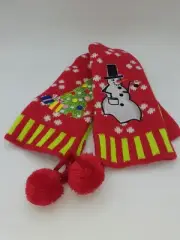 Whoopi Goldberg Womens Christmas Mittens Snowman, Tree One Size Fits Most (GIFT}