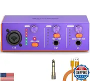 Synido Solo USB C Audio Interface for Recording Music, Streaming, Podcasting
