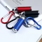 Mini LED Torch Flashlight Camping small Compact portable Key ring-carabiner 1PC