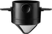 Portable Pour over Coffee Maker 1-2 Cup, Stainless Steel Portable Coffee Filter,