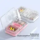 Easy to Clean Pill Organizer Moisture-proof Storage Container Portable Travel