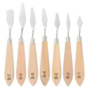 Painting Knife Set, 7Pcs Spatula Palette Knife Scraper Stainless Steel