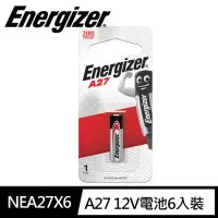 在飛比找momo購物網優惠-【Energizer 勁量】A27汽車搖控器電池 6入 吊卡