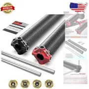 Coated Garage Door Torsion Springs with Non-Slip Winding Bars - Easy Install