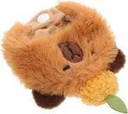 OHPHCALL Cute Plush Guinea Pig Hat Cartoon Animal Headgear Stuffed Animal Dolls Hat for 17cm Dolls Fancy Dress Halloween Costume Cosplay Party