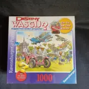 Ravensburger Destiny Wasgij Time Travel 1000 Piece Jigsaw Puzzle 2011 Jumbo New