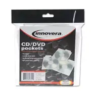 Innovera� CD/DVD Pockets, 25/Pack