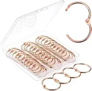 Mr. Pen- Loose Leaf Binder Ring, 40 Pack, Rose Gold Binder Rings 1 Inch, Book Rings, Metal Rings for Index Cards, Rings for Flash Cards, Index Card Rings, Paper Rings, Small Binder Ring, Book Ring