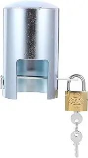 BESPORTBLE 1 Set Lock Key Outdoor Outside Water Spigot Lock Garden Protective Cover for Valves Hose Bib Lock Spigot Lock -Proof Protection Cover Water Hose Lock Iron Silver