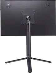 Portable Monitor Stand VESA Mount 3inch Bracket Swivel Tilt Ball Joint Telescopic Pole and Foldable Tripod Portable Monitor Holder with 75mm VESA Mount FL11B