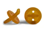 Natural Rubber Soother Orthodontic Dummy Twin Pack Small 0-6 Months Teats