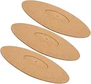 Vinyl Record Mat Cork Material Anti-Vibration Turntable Slipmat Record Player Accessories for Table