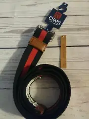 Chaps S NEW Men's Belt Red/Bl Iconic Style Small New with Tags
