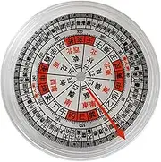 GOOHOCHY Multi Functional Chinese Compass Portable Traditional Design for Camping and Outdoor Use Retro Chic Decoration for Home and Study