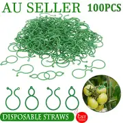 100pcs Garden Plant Clips Reusable Fruits Tomato Vine Grow Support Holder Straps