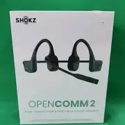 NEW SHOKZ OpenComm2 - Open-Ear Bone Conduction Headphones, Wireless Bluetooth