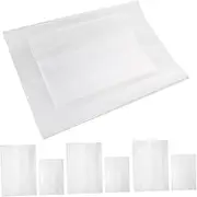 jojofuny 20Pcs Transparent Book Cover Reusable Protection Sleeves for Notebooks Scratch Design for School Library and Home Use