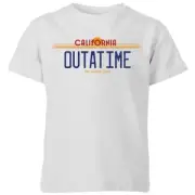 Back To The Future Outatime Plate Kids' T-Shirt - Grey