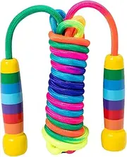 ZCOINS Skipping Jump Rope Set for Kids Outdoor Fitness, Adjustable Length with Handle Jump Rope for Gymnastics, Training, Exercise and Weight Loss