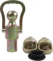 HOLDWELL Gooseneck Ball & Safety Chain Kit GNXA2061 Compatible with Ford/GM/Nissan Trucks