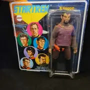 Vintage Star Trek Klingon Mego 1974 Action Figure Mint on Unpunched Card EX Cond