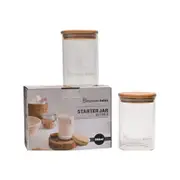 Brunswick Bakers Glass Starter Jar 500ml Set Of 2