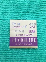 Jaeger Lecoultre Watch Pink Leaf Hands Pair, 70-M