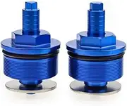 for HON&DA CB750 1992-2008 CBF500 2004-2007 Motorcycle Front Shock Absorber Screw Fork Cover Preload Adjustable Fork Bolt Preload Fork Bolts(Blue)