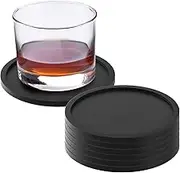 Silicone Drink Coasters, Cutlery and Insulated Pads, Acrylic, Cup Coasters for Drinks, Heat Resistant Glass Cushion, Bar Furniture Protection, Hot Cup Mat