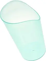 Homoyoyo Drinking Feeding Cup Cut Out Drinking Glass for Controlled and Portions Rink Cup for Stable Fixed Drinking Position Dishwasher Safe Plastic Cup for Medical Patient Special Needs