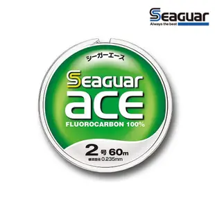 【SEAGUAR】NEW ACE 60m 碳纖線 子線 卡蹦線 連結線 漁線 日本製 | AURA專業品牌釣具館