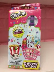 Shopkins "Go Shopping" Card Game With Super Lash Character - UK SELLER