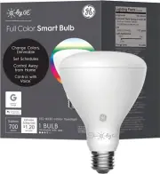 C By GE BR30 GE Lighting 2700K LIGHT 700L Full Color Smart Bulb, Br30, White