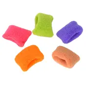 Thick Elastic Hair Ties Multicolor Rubber Band Kids Seamless Ring Ponytail Accessories Elastics Loop Soft Styling Head Hairties School Girl Women
