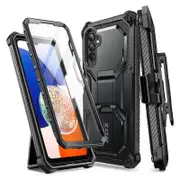 For Samsung Galaxy A14 5g Armorbox Full-body Rugged Holster Protective Bumper Case with Built-in Screen Protector