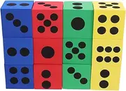 HONMEET 12 Large Eva Foams Dice Multi-Sided Classroom Party Supplies Giant Size for Events Activities