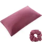 Beauty Pillow Cover Keeps Hair Tangle Free and Bonus Matched Scrunchie -