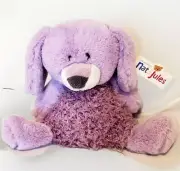 Nat & Jules Bazel Purple Chub Bunny Rabbit Plush Stuffed 2015 Demdaco Vhtf Rare