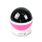 Star Moon Sky Starry Night Projector Light Lamp For Kids Bedroom Pink