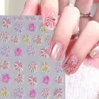 Peel-off Nail Sticker Pvc Eco-friendly Romantic Stickers Colorful Patch Set