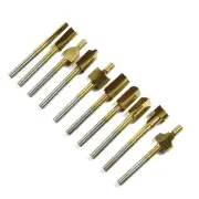 Hot Titanium Mini Hss Router Bits Trimmer 1/8" 3mm Shank For Rotary Tool 10Pcs