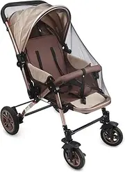 PandaEar 2 Pack Mosquito Net for Strollers, Universal Baby Bug Net for Strollers, Car Seat, Bassinet, Cradle -Black