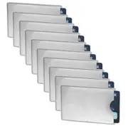 10PK Durable 9cm ID/Card Holder RFID Secure Storage Protective Sleeve Opaque