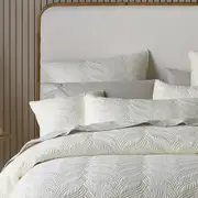 Bianca Kamala Polyester Bedspread w/ Pillowcase Set Home Bedding Cream