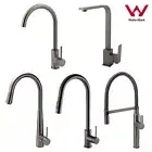 Square Round Pull Out Kitchen Mixer Tap Laundry Basin Faucet Spout Gun Metal