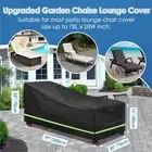 AU HOT Sun Lounge Covers Outdoor Furniture Bed Chair Cover Heavy Duty Waterproof