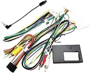Wiring Harness CAN Bus Decoder 16 Pin to 12Pin 32Pin 24Pin Connector Car Android Cable Adapter Compatible for Renault Clio Mk4 with Compatible for Tomtom(1pcs with ant)